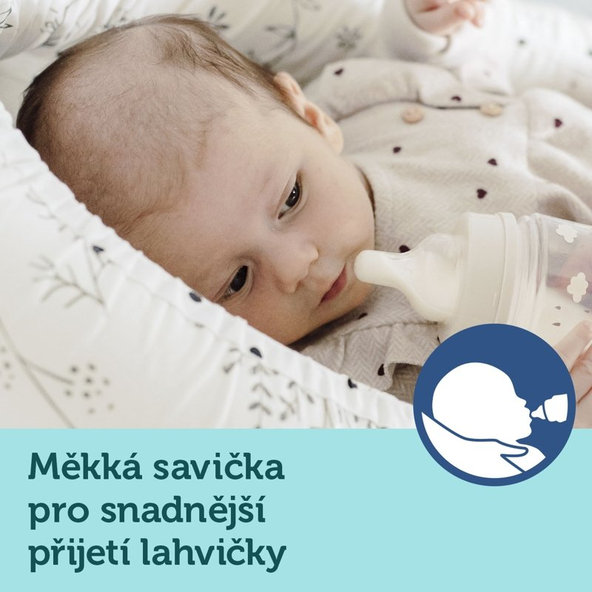 Canpol Babies Bonjour Paris široká kojenecká láhev růžová 240 ml