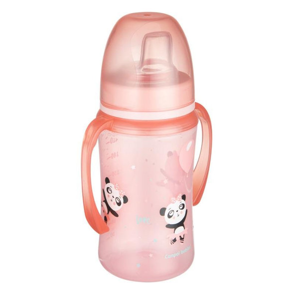 Canpol Babies Exotic Animals tréninkový hrneček růžový 240 ml