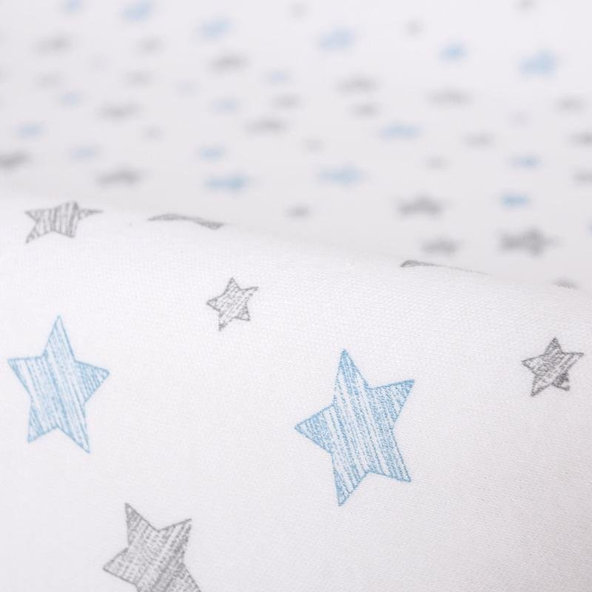 CEBA Potah na přebalovací podložku 50x70-80 cm Blue Stars 2 ks