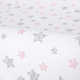 CEBA Potah na přebalovací podložku 50x70-80 cm Pink Stars 2 ks