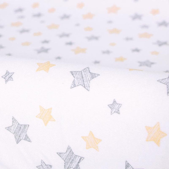 CEBA Potah na přebalovací podložku 50x70-80 cm Yellow Stars 2ks