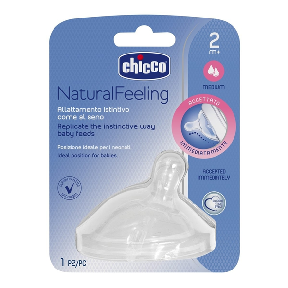 Chicco savička Natural Feeling střední průtok 2 m+ 1 ks