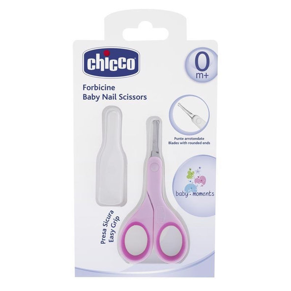 Chicco nůžky s kulatou špičkou růžová
