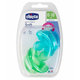 Chicco Physio Soft dudlík celosilikonový kluk 6–16 m 2 ks