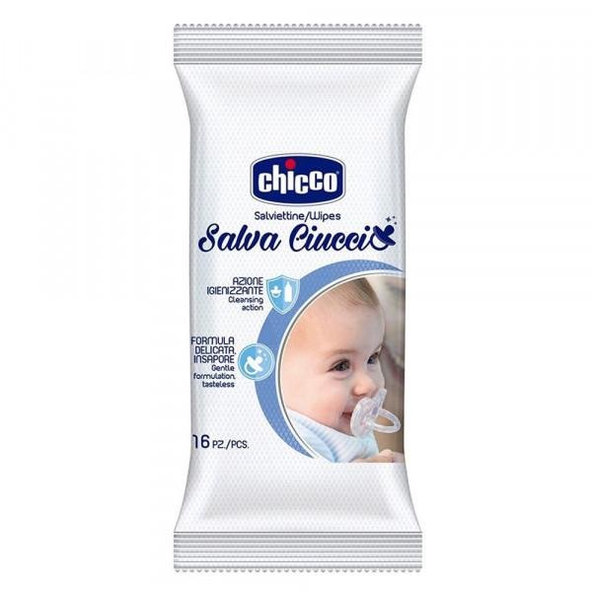 Chicco vlhčené ubrousky na dudlík 16 ks