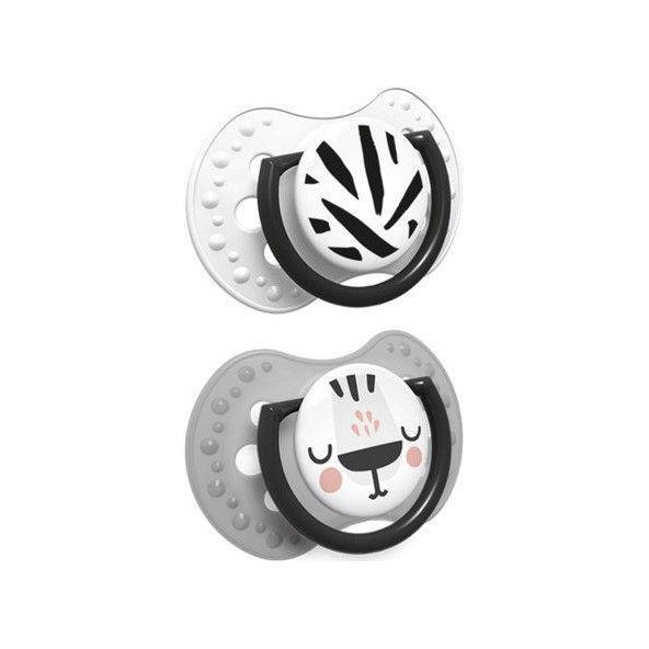 LOVI Salt & Pepper Dudlík dynamický silikonový 3–6 m 2 ks