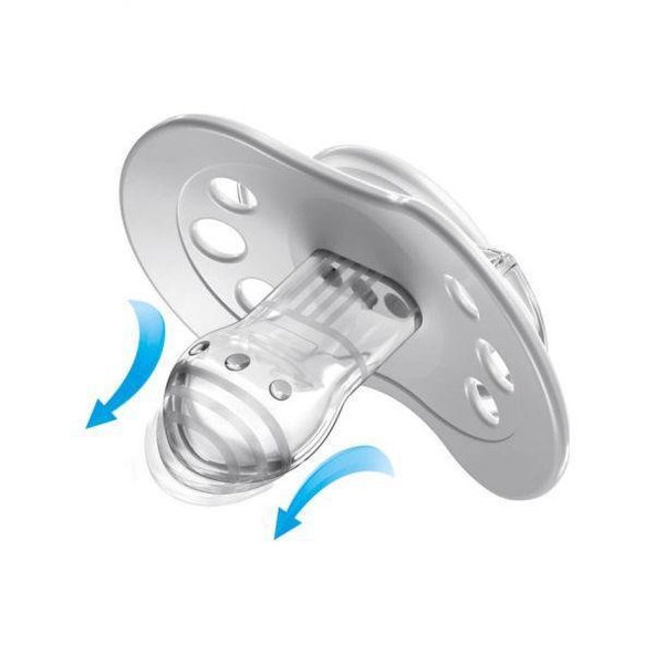 LOVI Salt & Pepper Dudlík dynamický silikonový 3–6 m 2 ks