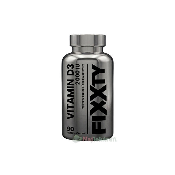 Fixxty Vitamin D3 2000 IU 90 kapslí