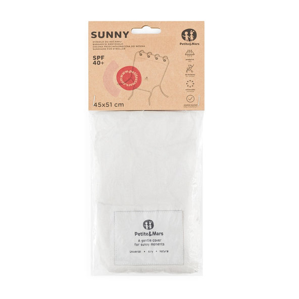 PETITE&MARS Clona slunečná na kočárek Sunny Champagne Shower