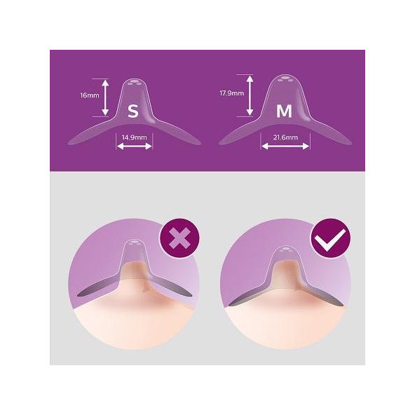 Philips AVENT Chránič prsních bradavek velikost M a sterilizační obal