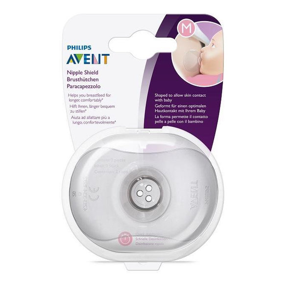 Philips AVENT Chránič prsních bradavek velikost M a sterilizační obal