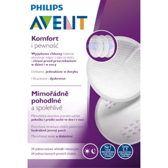 Philips AVENT jednorázové vložky do podprsenky 24 ks