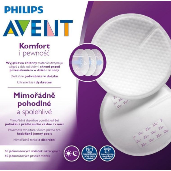 Philips AVENT Jednorázové prsní vložky 60 ks