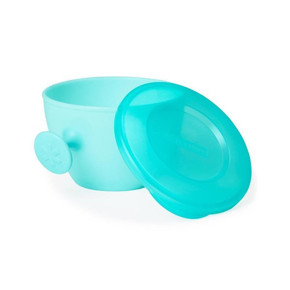 Skip Hop Easy Grab misky s držadlem Grey Teal 3 m+ 2 x 240 ml