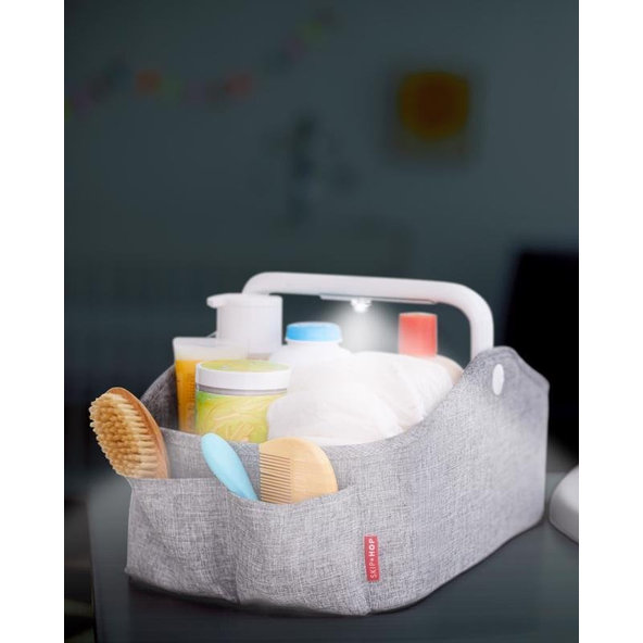 SKIP HOP Organizér  na hygienické potřeby s osvětlením Grey
