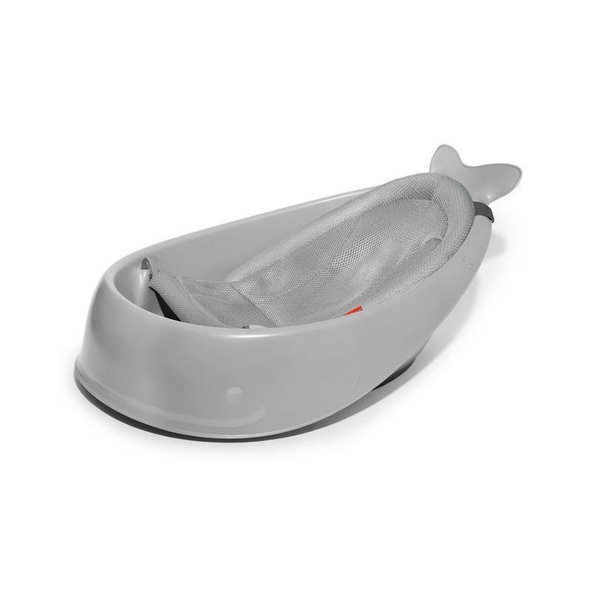 SKIP HOP Moby 3fázová vanička s ergonomickou podložkou šedá