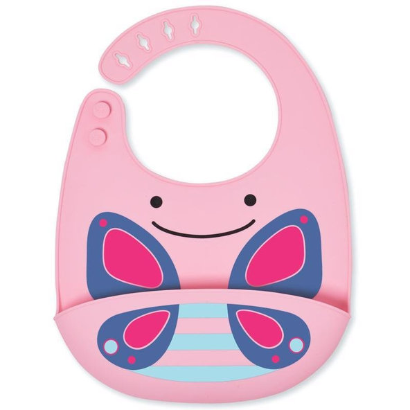 SKIP HOP Zoo silikonový bryndák Motýlek 6 m+