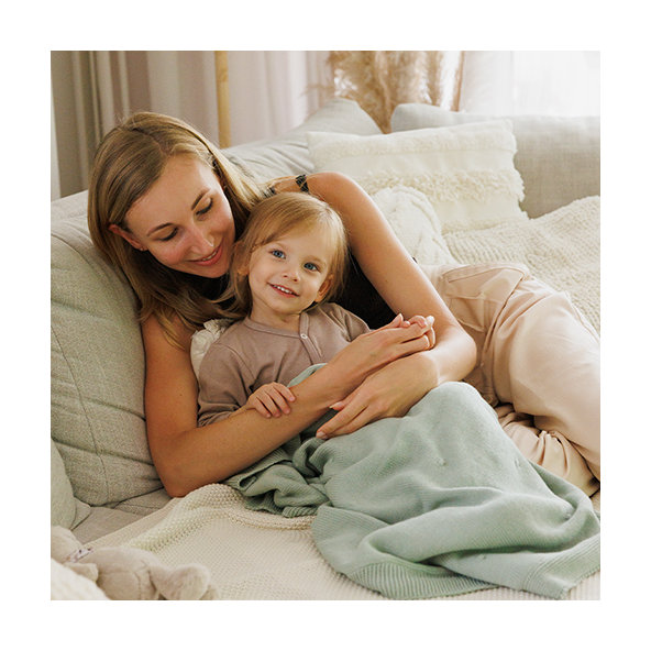 Babyono deka z přírodní bavlny 0 m+ 75×100 cm šalvějová