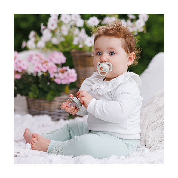 Babyono silikonové symetrické dudlíky 6–18 m 2 ks
