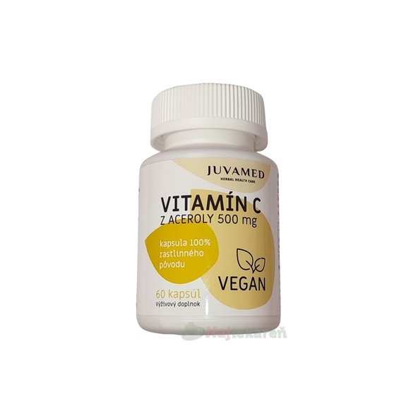 Juvamed Vitamin C z aceroly 500 mg 60 kapslí
