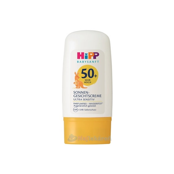 HiPP Babysanft krém na tvář SPF 50+ 30 ml