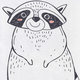 CEBA Přebalovací podložka měkká 50x70 cm Raccoon