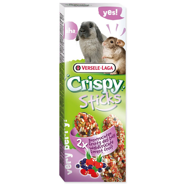 Versele-Laga Crispy tyčinka králík a činčila s lesním ovocem 110g 8 x 2ks