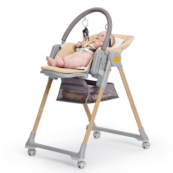 Kinderkraft jedálenská stolička Lastree Wood
