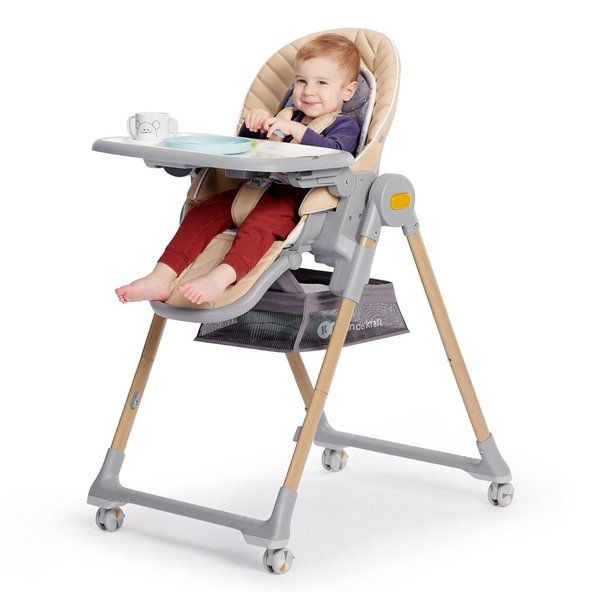 Kinderkraft jedálenská stolička Lastree Wood