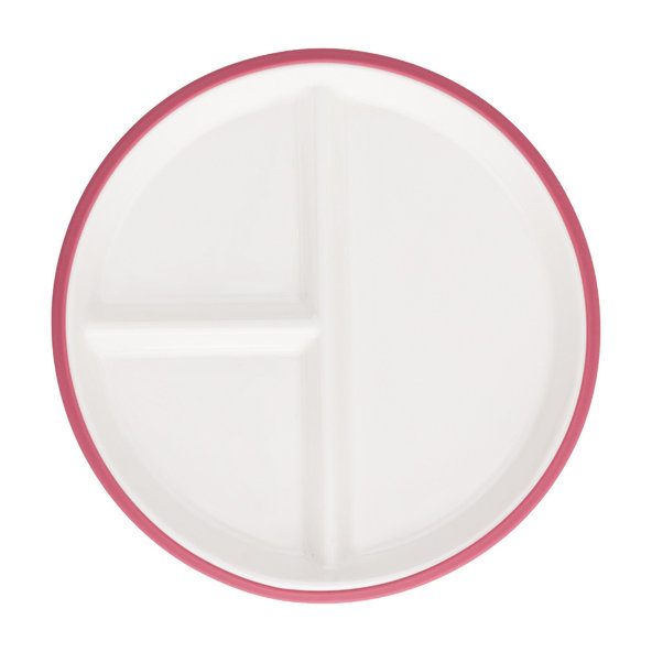 PETITE&MARS Talíř keramický se silikonovým obalem Candy Pink