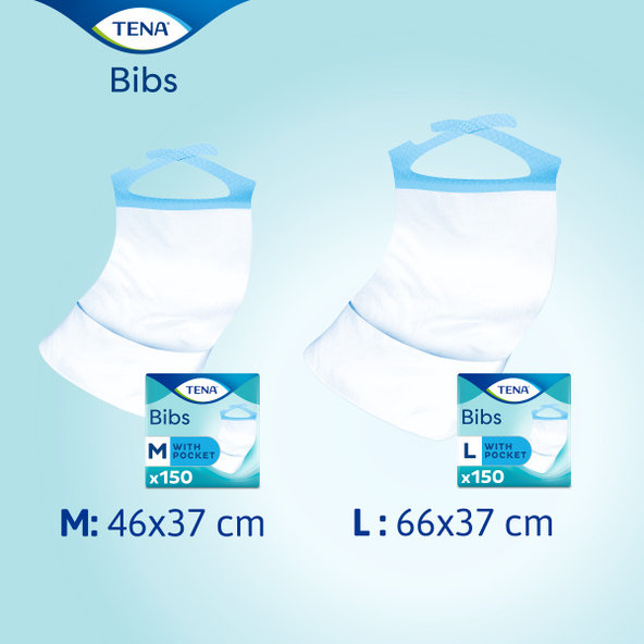 TENA Bib M podbradník 37x46 cm 150 ks