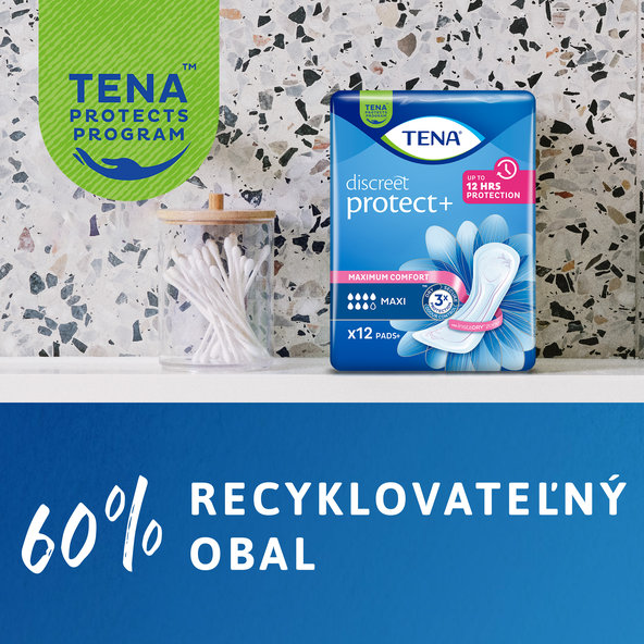 TENA Lady Protect+ Maxi inkontinenční vložky 6 ks