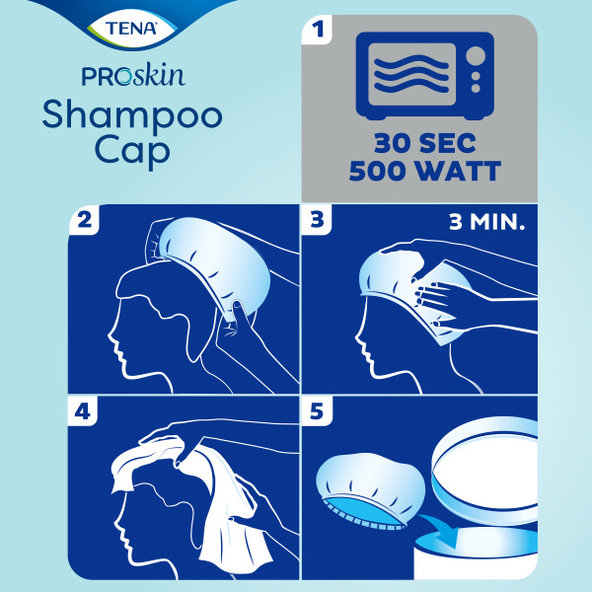 TENA Shampoo Cap čepice na mytí vlasů 1 ks