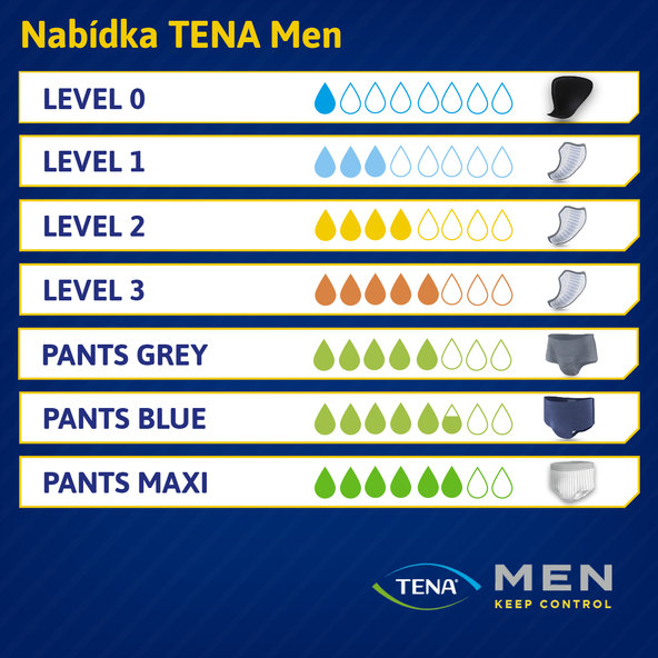 TENA Men Protective Underwear Maxi L/XL inkontinenční kalhotky 8 ks