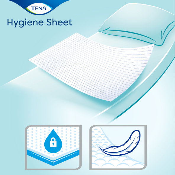 TENA Hygiene Sheet jednorázová plachta 140x80 cm 100 ks