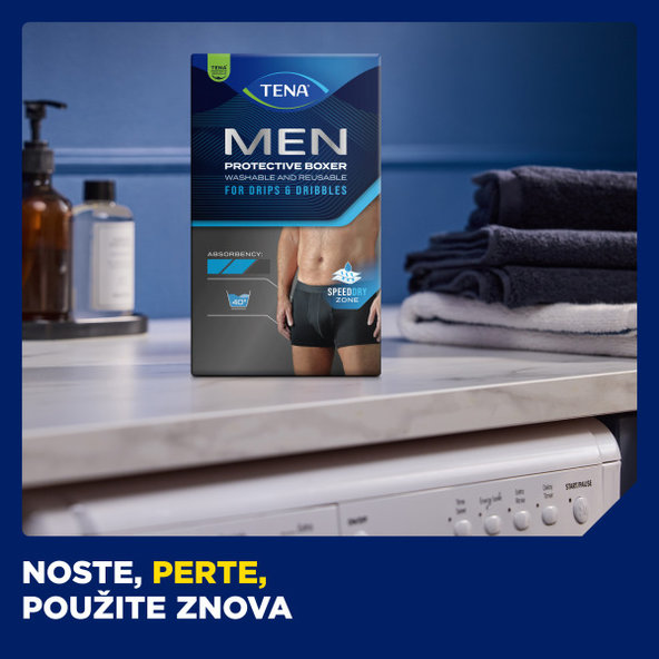 TENA Men Protective Boxer M pratelné inkontinenční boxerky 1 ks