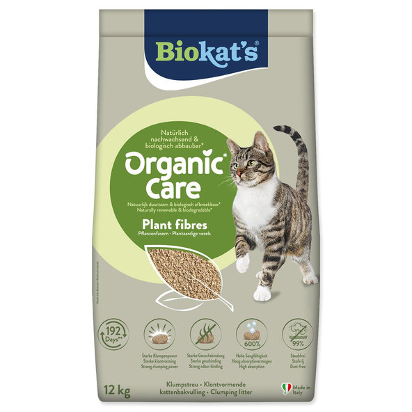 Biokat's podestýlka Organic Care Plant Fibres 12 kg
