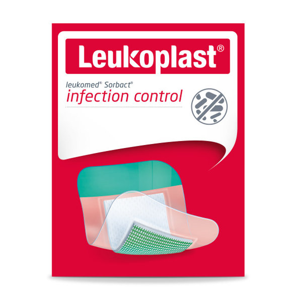 Leukoplast Leukomed Sorbact sterilní krytí 8×10 cm 3 ks