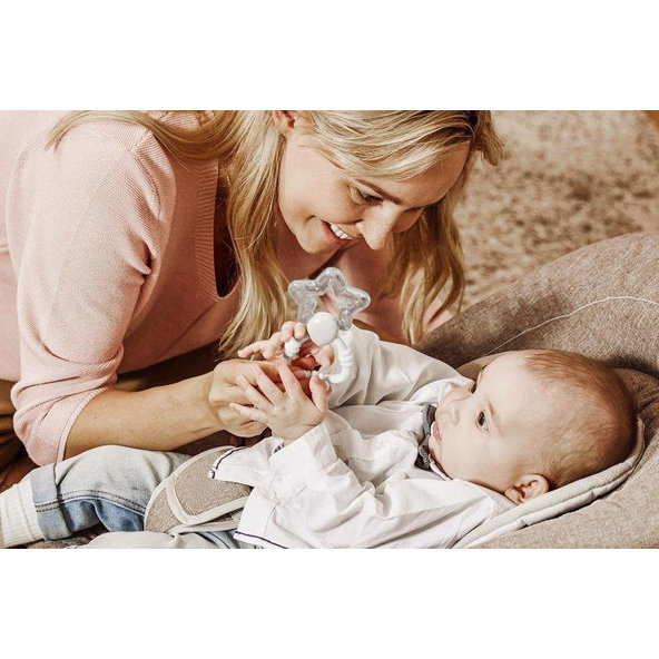 Canpol Babies chladicí kousátko s chrastítkem kouzelná hůlka růžové