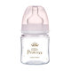 Canpol Babies láhev se širokým hrdlem Royal Baby růžová 120 ml