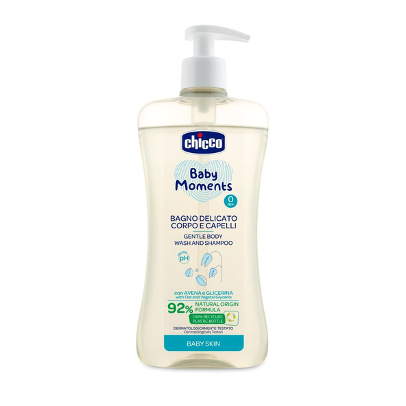 Chicco jemný šampon na vlasy a tělo s dávkovačem 500 ml