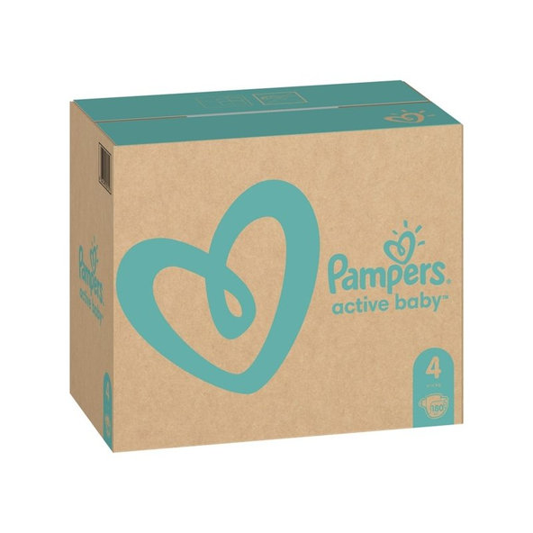 Pampers Active Baby jednorázové pleny 9–14 kg vel. 4 180 ks