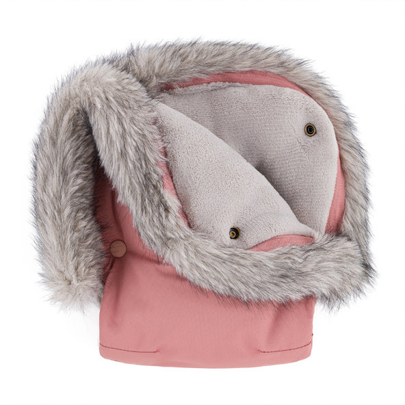 PETITE&MARS Set fusak Arctic 4v1 + rukavice Furry Old Rose
