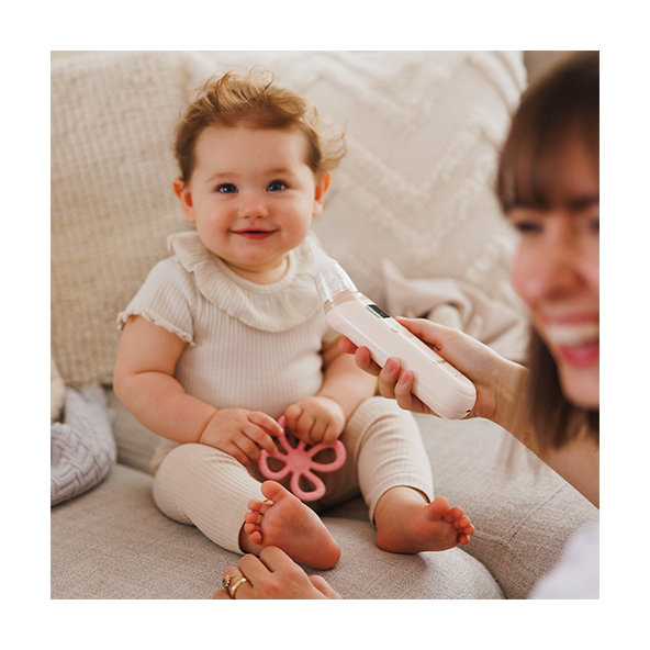 Babyono elektronická nosní odsávačka USB nabíjení béžová