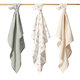 Babyono Super Soft mušelínové pleny 70×70 cm zelená 3 ks