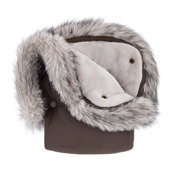 PETITE&MARS Set fusak Arctic 4v1 + rukavice Furry Rich Brown