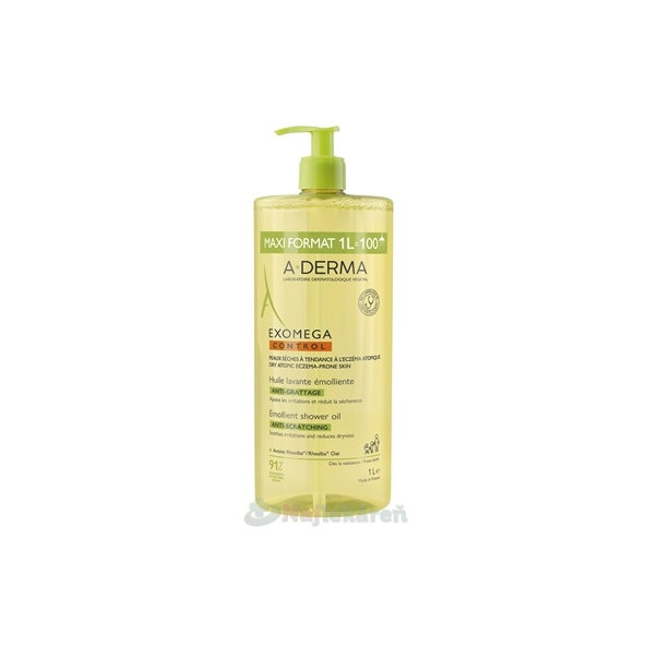 A-DERMA Exomega Control sprchový olej na atopickou pokožku 1 l