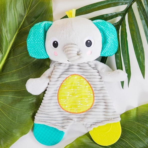 Bright Starts hryzačka Snuggle & Teethe slon 0m+