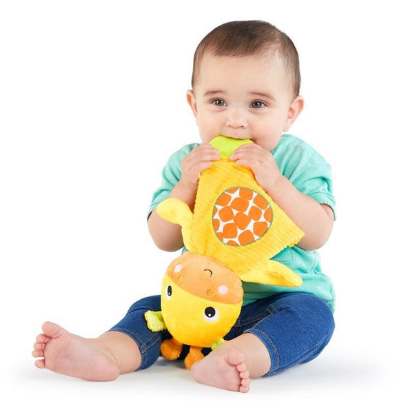 Bright Starts hryzačka Snuggle & Teethe žirafa 0m+