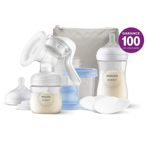 Philips AVENT manuální odsávačka mléka startovací sada